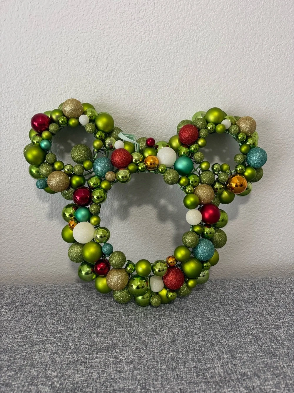 Mickey Mouse Icon Shaped Holiday Ornament Wreath Disney